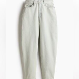 H&M light wash barrel leg jeans
